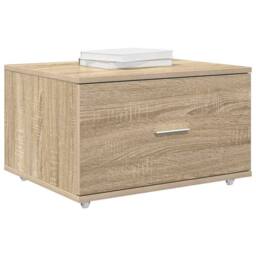 Berkfield Home Drawer Cabinet Sonoma oak Chipboard Medium Drawer Cabinet in Light Brown - thumbnail 3