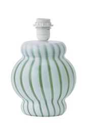 ValueLights Taffy Stripe Green Glass Table Lamp Base in Pale Green - thumbnail 5