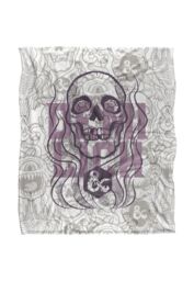 Hasbro Dungeons & Dragons Retro Demilich Blanket 152 x 127 cm in White - thumbnail 1