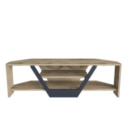 Decorotika Sares Corner TV Stand TV Unit for TVs up to 55 inch in Dark Brown - thumbnail 5