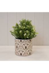 KDMD Cream & Multicolour Charming Botanical Bee Pot - 13mm - thumbnail 2