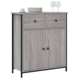Berkfield Home Sideboard Grey Sonoma 70x30x80 cm Engineered Wood - Size: 70 x 30 x 80 cm - thumbnail 3