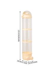 Living and Home Toy Storage Tube Organiser Clear Vertical Plastic with String Lights in Cream - thumbnail 2