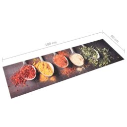 Berkfield Home Kitchen Carpet Washable Spoons 60x180 cm - thumbnail 5