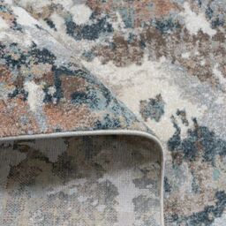 Kukoon Blue Grey Abstract Contemporary Area Rug in Stone - Size: 80 cm x 150 cm - thumbnail 6