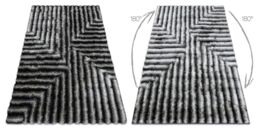 RugsX Flim Rug in Black - Size: 160 cm x 220 cm - thumbnail 3