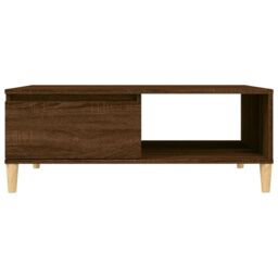 Berkfield Home Coffee Table Brown Oak 90x60x35 cm Engineered Wood - Size: 90 x 60 x 35 cm - thumbnail 5