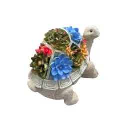 Havendro Large Solar Tortoise Garden Ornament Light Up Lamp in Grey - Size: 0.6m2 - thumbnail 5