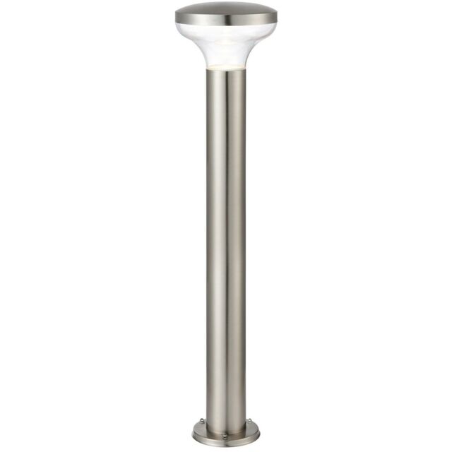 Loops Outdoor Post Bollard Light Marine Steel 1m LED Garden Driveway Foot Path Lamp in Metallics - image 1