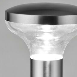 Loops Outdoor Post Bollard Light Marine Steel 1m LED Garden Driveway Foot Path Lamp in Metallics - thumbnail 3