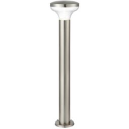 Loops Outdoor Post Bollard Light Marine Steel 1m LED Garden Driveway Foot Path Lamp in Metallics