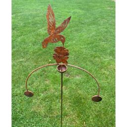 Poppyforge Hummingbird Wind Rocker Double BM/RtR - Steel - W54 x H148.5 cm in Brown - thumbnail 2