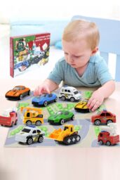 Living and Home 24 Grids Blind Box Truck Car Toys Christmas Gift in Red - thumbnail 6