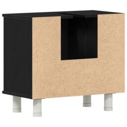 Berkfield Home Bathroom Cabinet Black Oak 60x32x54 cm Engineered Wood - Size: 60 x 32 x 54 cm - thumbnail 6