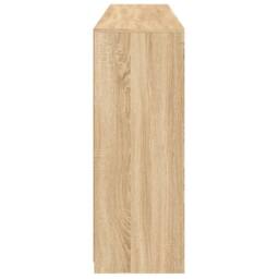 Berkfield Home Sideboards with LED Lights 3 pcs Sonoma Oak Engineered Wood in Light Tan - thumbnail 9