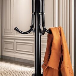 Pirlo Plush Metal Coat Stand With 12 Hooks in Black - thumbnail 4