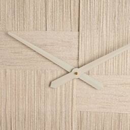 Hestia Woven Thread Wall Art Clock - Cream - thumbnail 2