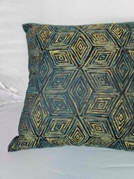 Celebrity Interiors Adelita Cushion 18cm x 18cm in Green - Size: Single - thumbnail 4