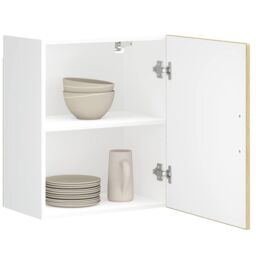 Berkfield Home Kitchen Wall Cabinet¬†Porto Sonoma Oak Engineered Wood in Grey - thumbnail 1