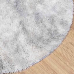Berkfield Home Shaggy Rug High Pile NAVARRA Light Grey 100x100 cm Polyester - Size: Medium - thumbnail 4
