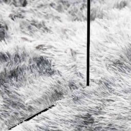 Berkfield Home Shaggy Rug High Pile NAVARRA Light Grey 100x100 cm Polyester - Size: Medium - thumbnail 7