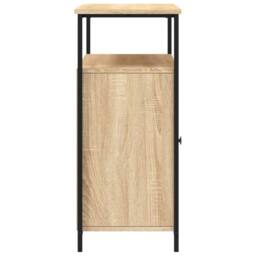 Berkfield Home Sideboard Sonoma Oak 100x35x80 cm Engineered Wood in Light Tan - Size: 100 x 35 x 80 cm - thumbnail 7