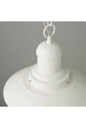 Netlighting Polperro Single Pendant Ceiling Lamp Gloss Cream Glass in Clear - thumbnail 5
