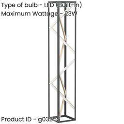 Loops 2 PACK Stylish Black & Gold Floor Lamp - Elegant Indoor Lighting - thumbnail 2