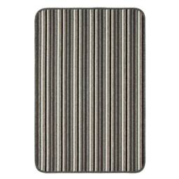 The Rug Shop UK Silver Striped 8mm Thick Rectangle Mat - Size: 67 cm x 100 cm - thumbnail 4