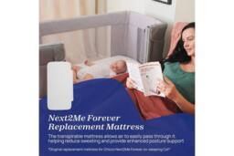 chicco Next2Me Refresh Bundle, Crib, Mattress & 2 sheets in White - thumbnail 4