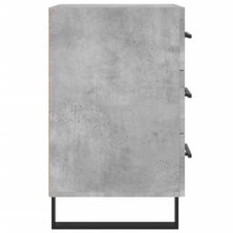 Berkfield Home Modern Bedside Cabinet Concrete Grey 40x40x66 cm Engineered Wood - Size: 40 x 40 x 66 cm - thumbnail 6