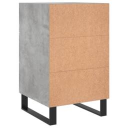 Berkfield Home Modern Bedside Cabinet Concrete Grey 40x40x66 cm Engineered Wood - Size: 40 x 40 x 66 cm - thumbnail 8