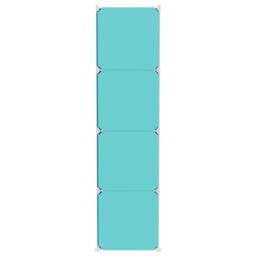 Berkfield Home Cube Storage Cabinet for Kids with 12 Cubes Green PP - thumbnail 4