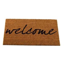 Marco Paul Tan Coir Welcome Mat Nonslip Doormat 75x45cm in Beige - Size: 45 cm x 75 cm - thumbnail 2