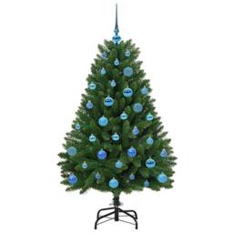 Berkfield Home Elegant Artificial Christmas Tree with Stand Green 150 cm PVC and - thumbnail 4