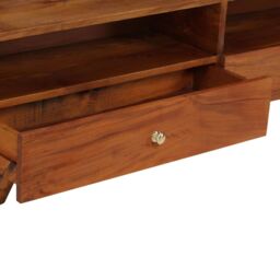 Berkfield Home TV Cabinet Solid Reclaimed Wood 140x30x40 cm in Brown - Size: 140 x 30 x 40 cm - thumbnail 3