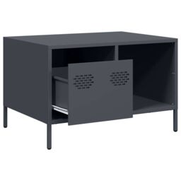 Berkfield Home Coffee Table Anthracite 68.5x50x43.5 cm Cold-rolled Steel in Black - thumbnail 5