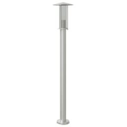 Berkfield Home Outdoor Floor Lamp Silver 100 cm Stainless Steel - thumbnail 2