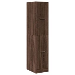 Berkfield Home Apothecary Cabinet Brown Oak 30x41x144.5 cm Engineered Wood - thumbnail 3