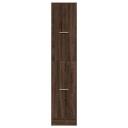 Berkfield Home Apothecary Cabinet Brown Oak 30x41x144.5 cm Engineered Wood - thumbnail 5