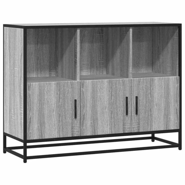 Berkfield Home Sideboard Grey Sonoma 100x35x76 cm Engineered Wood - Size: 100 x 35 x 76 cm - image 1
