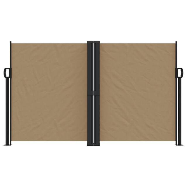 Berkfield Home Retractable Side Awning Taupe 140x1000 cm - image 1
