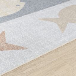 Livabliss Lilian - Kids Beige Orange Grey Yellow Washable Rug for Children's Rooms - Size: 160 cm x 215 cm - thumbnail 3