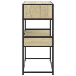 Berkfield Home Console Table Sonoma Oak 90x35x80 cm Engineered Wood in Light Tan - Size: 90 x 35 x 80 cm - thumbnail 5