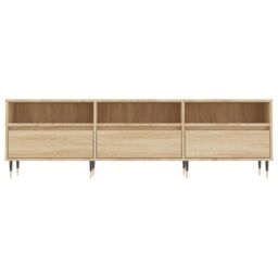 Berkfield Home TV Cabinet Sonoma Oak 150x30x44.5 cm Engineered Wood in Brown - thumbnail 5