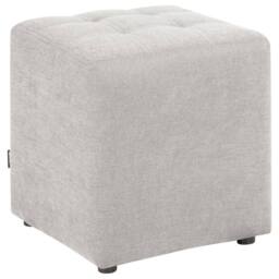 Wyld and Coco Multifunction Footstool - Light Grey Polyester 38 x 38 cm - thumbnail 2