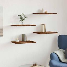 Berkfield Home Bookshelf Boards 4 pcs Old Wood 40x30x1.5 cm Engineered Wood in Brown - thumbnail 3