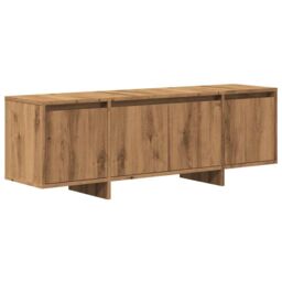 Berkfield Home TV Cabinet Artisan Oak 120x30x40.5 cm Engineered Wood in Brown - thumbnail 2