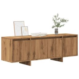 Berkfield Home TV Cabinet Artisan Oak 120x30x40.5 cm Engineered Wood in Brown