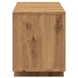 Berkfield Home TV Cabinet Artisan Oak 120x30x40.5 cm Engineered Wood in Brown - thumbnail 6